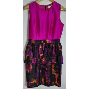 Shoshanna Silk Style 68642 Blend Dress Pink Multicolor Size 4